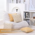 thumbnail image 5 of SUSIELADY Throw Pillow Covers Set of 4, 18"x18" Linen Decorative Square Couch Sofa Cushions, Accent Home Decor, Living Room, Bedroom, Chair, Yellow, 5 of 6