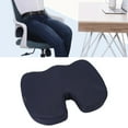 thumbnail image 3 of Chair Cushions, Memory Foam  Cushion Uniform Support Tailbone Pressure Relief Ergonomic  for Dormitory for Worker Dark Blue, 3 of 7