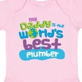 thumbnail image 4 of Inktastic Daddy Worlds Best Plumber Boys or Girls Baby Bodysuit, 4 of 5