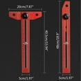 thumbnail image 5 of Carpenter Tools 400mm Scribers T Type Ruler Woodworking Tools Scribing Gauge, 5 of 9