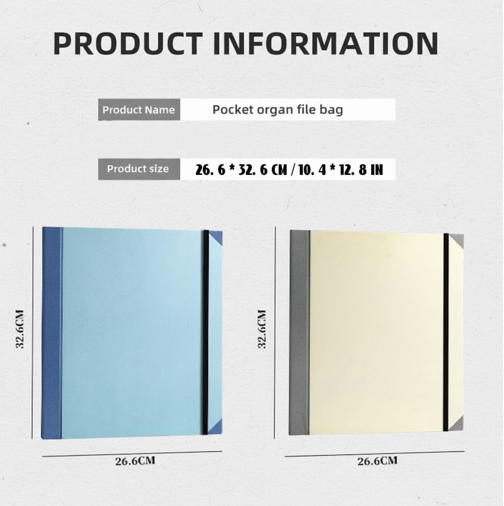 The Life Book Document Organizer - Binder for Important Documents, in Case I Go Missing Binders, Folio Document Organizer, Life Books if I Die Binders to Storing Papers, Certificates(Blue)