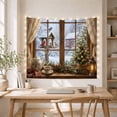 thumbnail image 5 of Snowy Window With Cardinal, Blue Jay and Teapot, Cozy Farmhouse for Bird Lovers, Bird Wall Art, Christmas Gift, Tapestry Wall Hanging for Kitchen and Living Room, 5 of 7