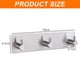 thumbnail image 2 of Gancho adhesivo para toallas de baño Gancho resistente para colgar en la pared sin taladrar Ducha Toallero autoadhesivo Gancho para revestimiento de paredes Cepillo de cocina Gancho adhesivo de níquel, puerta, llave, 3 ganchos MFZFUKR BST3025578-1, 2 of 5