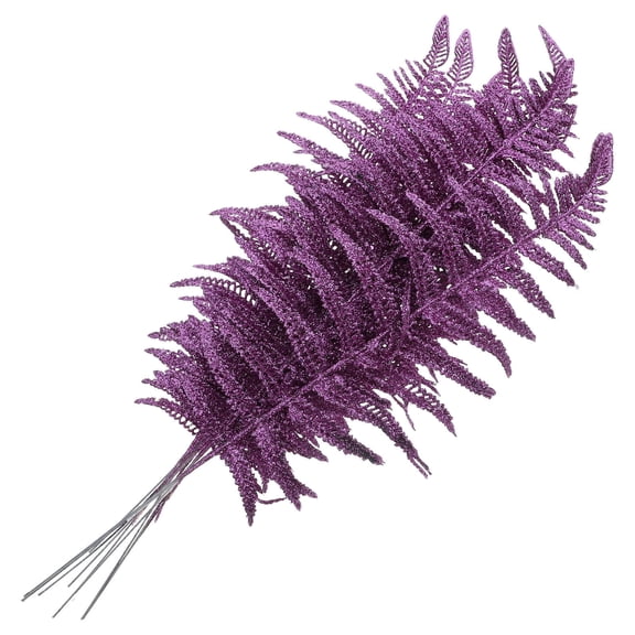 OUNONA 10Pcs Purple Plants Ornament Simulation Leaves for Floral and Event Decoration