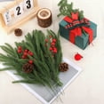 thumbnail image 6 of EUDIDV Artificial Flowers 20 Pcs 14 In Christmas - Plant BranchesFaux Stems - Fake Cedar And Pines Picks Vase Daily Garland Wreath Christmas Indoor Outdoor Home Decor;for Home Decor, 6 of 7