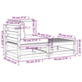 thumbnail image 4 of vidaXL Garden Sofa Corner with Cushions and Footstool, 4 of 5