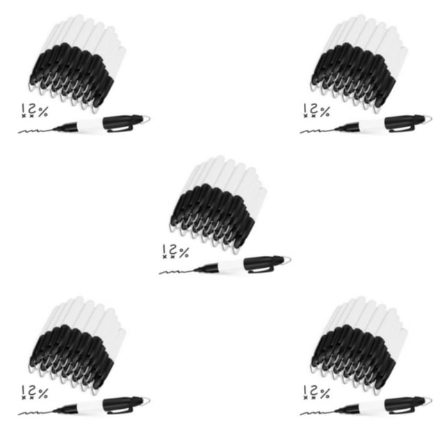 pitrice 24 Pcs Marqueurs Antipoussière avec Capuchon pour une Écriture Résistante aux Impacts et Fluide Mini Marqueurs Permanents 5 Ensembles