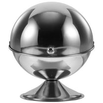 DINHEAROM Small Sugar Jar Silver 1Pack 6.7x5.1in