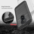 thumbnail image 2 of Moto G6 Play Case, Circlemalls 2-Piece Style Hybrid Shockproof Phone Cover With [Premium Screen Protector] And Touch Screen Pen (Black), 2 of 7