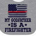 thumbnail image 4 of Inktastic Firefighter Godfather Fireman Boys or Girls Baby Bib, 4 of 4
