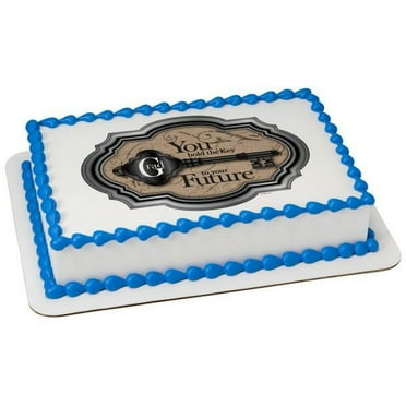 Key to Your Future Grad Edible Cake Topper Image