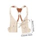 thumbnail image 4 of Bolso organizador de arnés de hombro Steampunk con bolsillo para billetera de moda para disfraces de calle Blanco, 4 of 9