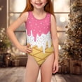 thumbnail image 3 of Yuyamidu Girls' Swimwear Swimsuit Kids Bathing Suit Ice Cream Cute Summer Beach Swimwear Kids One Piece Suit Swim for 5-14 Years, 3 of 6
