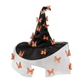 thumbnail image 2 of Sombrero de bruja de Halloween, accesorios de maquillaje ligeros para cosplay, accesorios de disfraz clásicos Naranja, 2 of 9