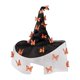 thumbnail image 2 of Sombrero de bruja de Halloween, accesorio para disfraz de Halloween para adultos, ideal para fiestas de disfraces en clubes. Naranja, 2 of 9
