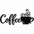 thumbnail image 3 of Metal Coffee Bar Sign Wall Art Decoration For Kitchen Living Room Home Office Us, 3 of 5