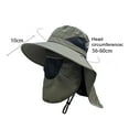 thumbnail image 5 of Harmtty Summer UV Protection Sun Hat for Men Women Outdoor Visor Bucket Hat with Neck Flap And Face Guard Wide Brim Fisherman Hat for Fishing Camping Hiking, 5 of 8