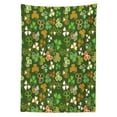 thumbnail image 3 of Ambesonne Nature Tablecloth Rectangular Table Cover, Lucky Clover, 52"x70", Green and Orange, 3 of 4