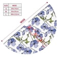 thumbnail image 3 of Yiaed Blue Flax Flowers Print Christmas Tree Skirt , Tree SkirtsTree Mat for Christmas Winter Holiday Indoor Decorations-48", 3 of 7
