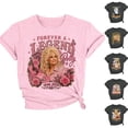 thumbnail image 3 of Women's Dolly Shirts Country Music Legend T-Shirt Crewneck Short Sleeve Shirt Vintage Graphic Blouse Loose Fit T-Shirt Retro Tee Top XL, 3 of 6