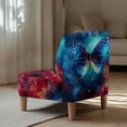 thumbnail image 5 of HELLHERO Stain Protection Decorations Armless Accent Chair Cover for Armless Chair, Armless Accent Chair Protector Butterfly Pattern Design, 5 of 8