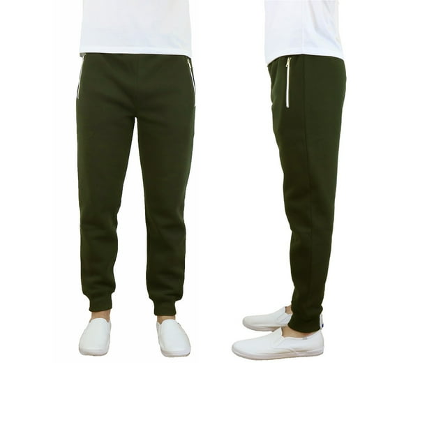 mens fleece pants with zipper pockets