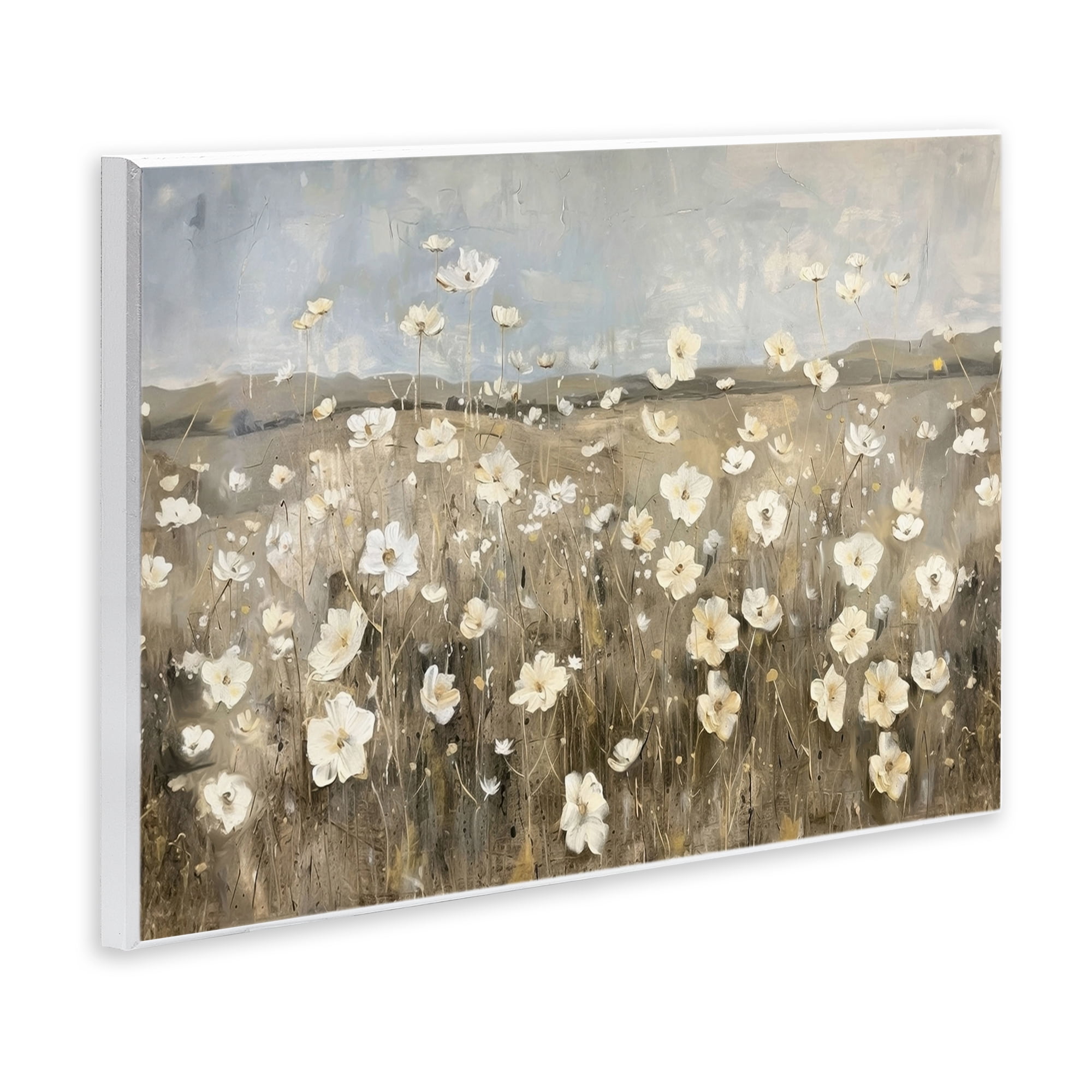 Stupell Industries Prairie Wildflower Meadow Landscape Painting Unframed Art Print Wall Art, 19 x 13