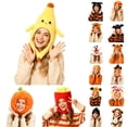 thumbnail image 2 of BRICH Halloween Novelty Hat Plush Headband Cap for Adult Halloween Christmas Party 11-Black One Size, 2 of 6
