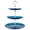 Blue, variant on weibbin 3 Tier Cupcake Stand Cake Dessert Display Tower for Wedding Party Event Home Decor, Clear