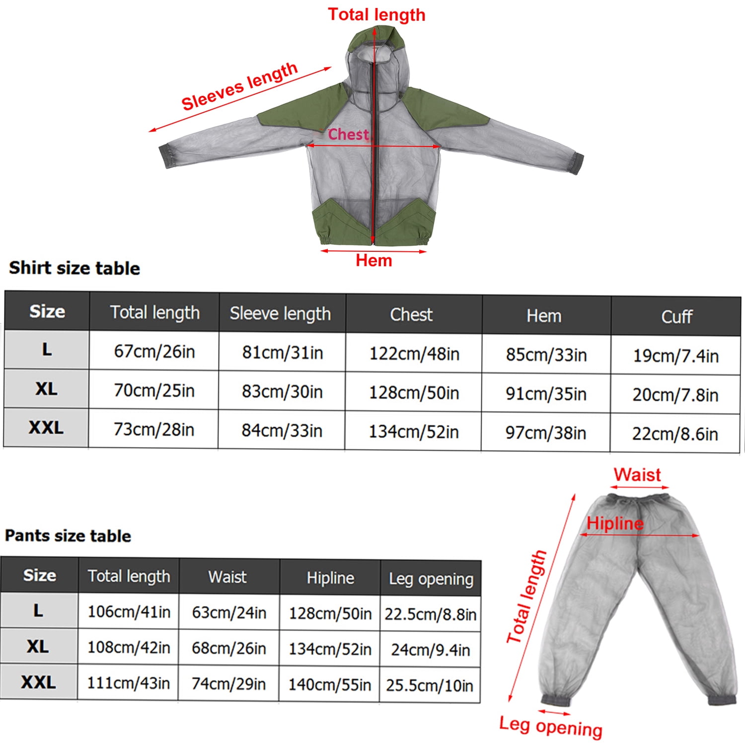 Outdoor  Repellent Suit Bug Jacket Mesh Hooded Suits Fishing Hunting Camping Jacket  Protective Mesh Fishing Clothes  Prevent Suit