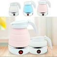 thumbnail image 4 of Electric Kettle, Travel Foldable Electric Kettle With Dual Voltage Design, Automatic Power Off Function, 600 Milliliters Travel Electric Kettle For Camping, Traveling, 4 of 9
