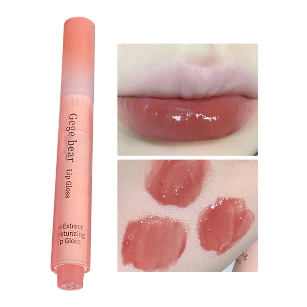 Hot6sl Ofertas y Liquidaciones Labial Transparente y Sólido con Extracto de Hielo, Sin Dispersión y Presión, Buena Reproducción En Color y Sin Pasto.