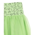 thumbnail image 5 of Hello Kitty Rainbow Baseball Jersey Ribbed T-Shirt and Mesh Mini Skirt Outfit Set Toddler to Big Kid, 5 of 5