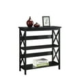 thumbnail image 2 of Convenience Concepts Oxford 3-Shelf Bookcase in Glossy Black Wood Finish, 2 of 2