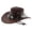 Coffee, variant on Western Cowboy Hat With Curved Brim For And Outdoor Adventure And Travel Sun Adult Cowboy Hat