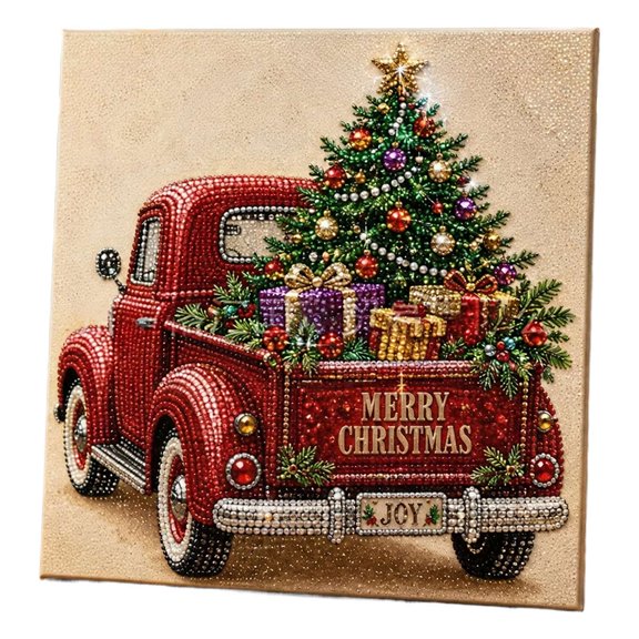DIY Christmas Pearl Diamond Art Painting Art Kit with Frame