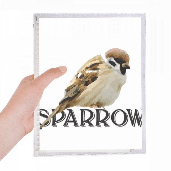 food sleep sparrows birds notebook loose diary refillable journal statiry