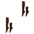 thumbnail image 2 of Youkk 2pcs Polyester Made Slouch Socks Breathable And Sweat-absorbing Elasticity Breathable Fabric Comfortable To Wear Coffee 2Set, 2 of 6