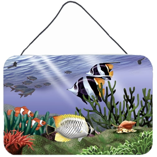 Carolines Treasures PTW2034DS812 Undersea Fantasy 9 Wall or Door Hanging Prints  8x12 multicolor