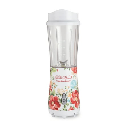 The Pioneer Woman Vintage Floral Personal Blender with Travel Lid by Hamilton Beach,