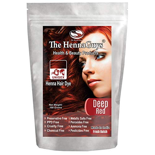 Deep Red Henna Hair Color 1 Pack The Henna Guys Walmart Ca