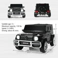 thumbnail image 4 of Costway 12V 2 Seats Kids Ride On Car Licensed Mercedes Benz G63 w/ Remote Control Black, 4 of 9
