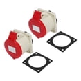 thumbnail image 2 of Conector impermeable, 2 piezas, conector industrial, conector de clavija, conector de alimentación industrial, diseño aerodinámico, 2 of 9