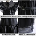 thumbnail image 3 of ZUITEH Halloween Cosplay Costume, Black Halloween Costumes Girls Dress for Black Family Kids Cosplay Costumes Dress Up Party Dress 4-14Y, 3 of 5