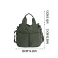 thumbnail image 3 of Women's Casual Shoulder Bag Student Class Handheld Bag Nylon Tote Bag Large Capacity Commute Crossbody Bag, 3 of 6