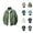 Army Green #1, variant on Lightweight Jackets for Men 2025 Long Sleeve Windproof Sun Protection Breathable Outdoor Zip Up Jacket with Pockets
