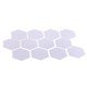 thumbnail image 3 of 12 pegatinas de pared de espejo hexagonal de plástico 3D, decoración de dormitorio de arte DIY (plata) Likrtyny Libre de BPA, 3 of 6