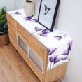 thumbnail image 4 of Table Runner Purple Tulip Flowers Table Decoration for Kitchen Dinning Leaves Plant Table Decoration for Indoor Outdoor Party Wedding Decor 13x90 Inch, 4 of 7