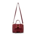 thumbnail image 4 of LIKE DREAMS Women's Vegan Leather Adjustable Detachable Strap Zoey Double Bow Crossbody Bag, Cherry Red, 4 of 6