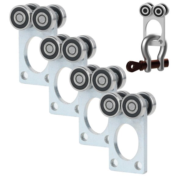 Trolley Assembly Trolley Trolley de 4 ruedas Fuperoo para Strut Channel